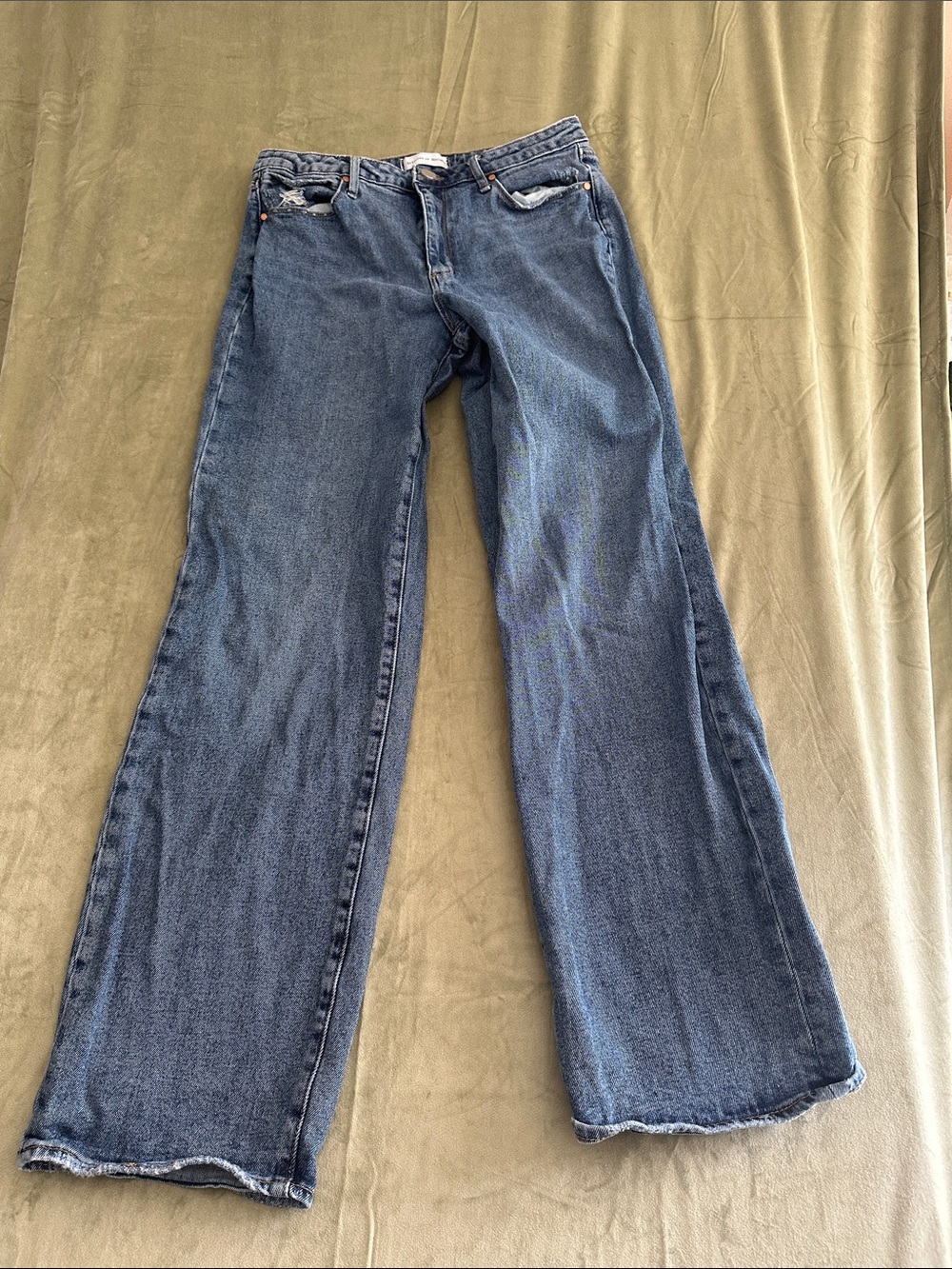 #969 Articles Of Society Straight-Leg Jeans - Blue Wash